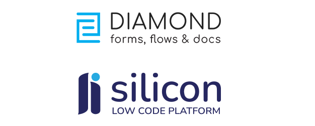 Diamond en Silicon logo's