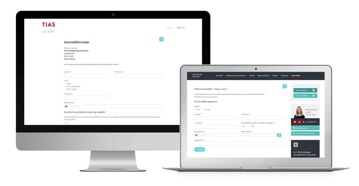 Aanmeldformulieren Applicatie