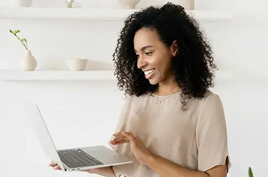 Portfolio Stock Gebruiker Op Laptop