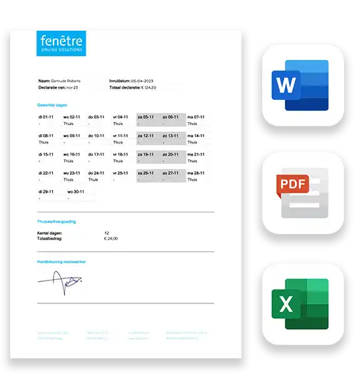 Document generator formulieren