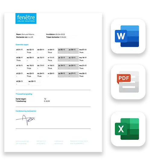 Document generator formulieren
