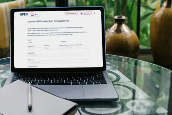Portfolio NPEX Digitaal Intakeformulier