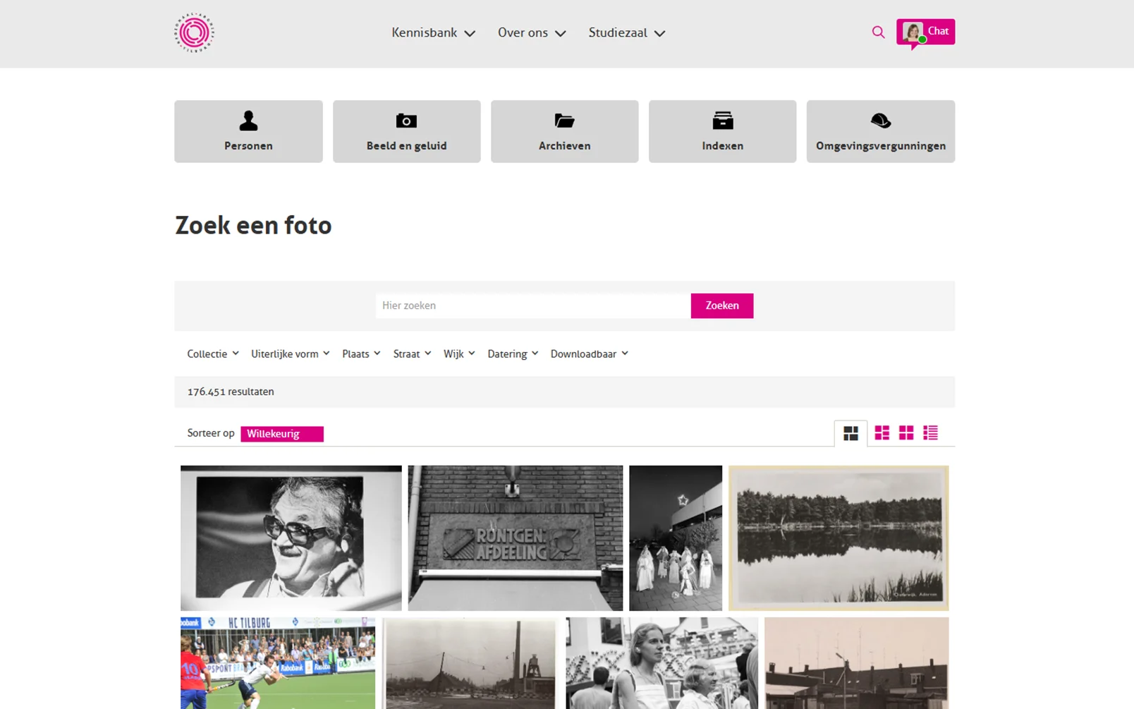 Archiefwebsite Doorzoeken