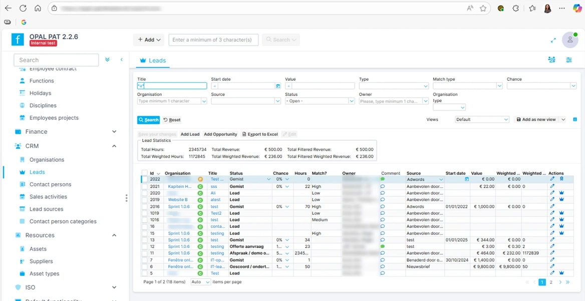 End To End Systeem CRM